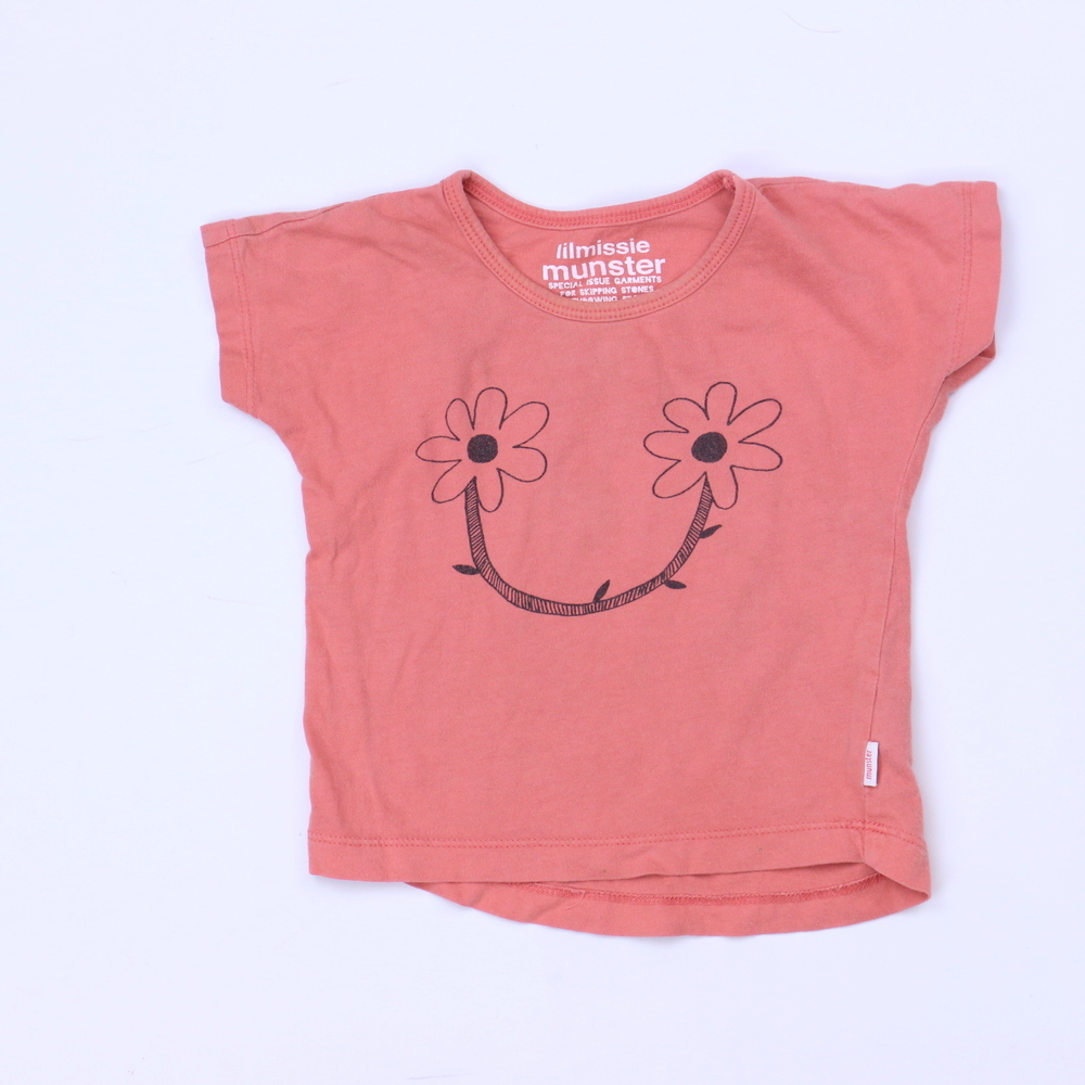 Munster Girls Coral T-Shirt size: 6-12 Months
